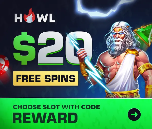 Howl — промокод reward и $20 free spins